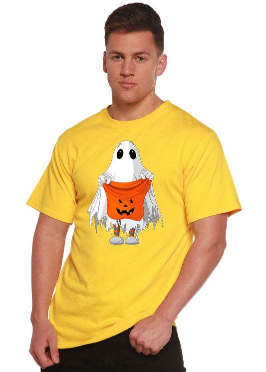 Boo Halloween Men's Bamboo Viscose/Organic Cotton Short Sleeve Graphic T-Shirt