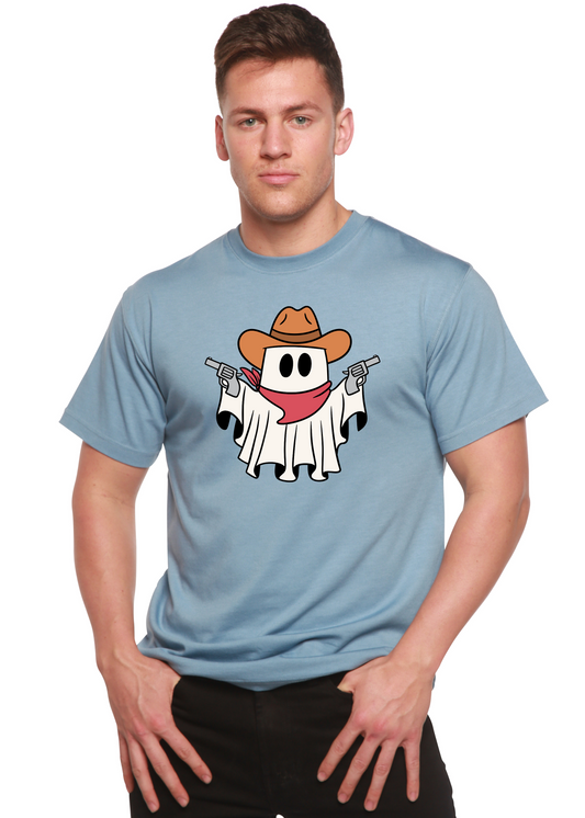 Cowboy Ghost Unisex Bamboo Viscose/Organic Cotton Short Sleeve Graphic T-Shirt
